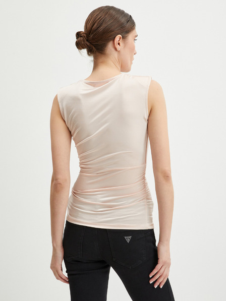 Guess Top satinat roz deschis pentru femei Guess Susan
