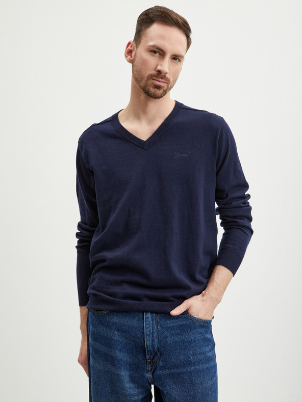 Guess Pulover Guess Rainard albastru închis pentru bărbați