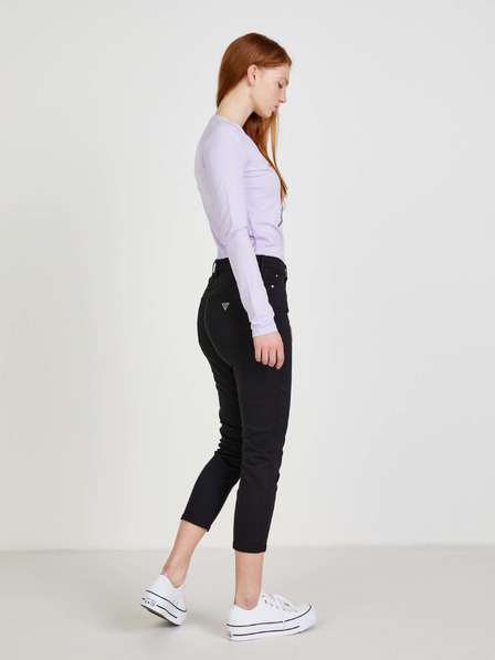Guess Cămașă Guess violet deschis cu imprimeu, pentru femei