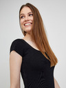 Guess Rochie fără mâneci cu nervuri, neagră, pentru femei Guess Charlotte
