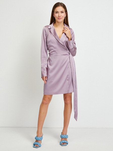 Guess Rochie de damă Guess violet deschis cu înveliș strălucitor