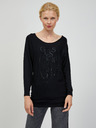 Guess Pulover ușor negru pentru femei Guess Carole