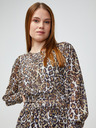 Guess Rochie maro cu animal print Guess Enora