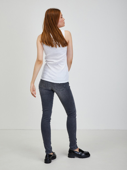 Guess Tricou fără mâneci Guess Hegle alb pentru femei