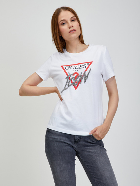 Guess Tricou Guess alb, de damă