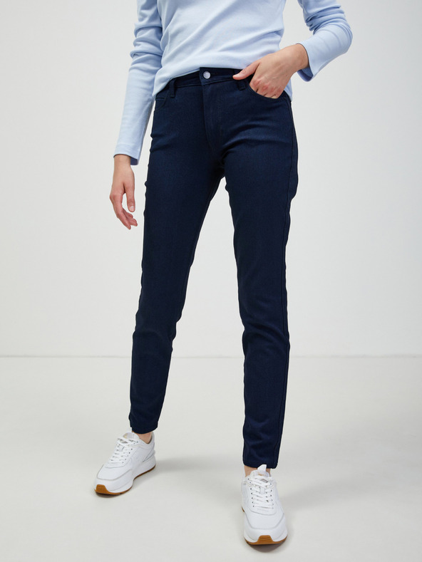 Guess Blugi slim fit albastru închis pentru femei Guess