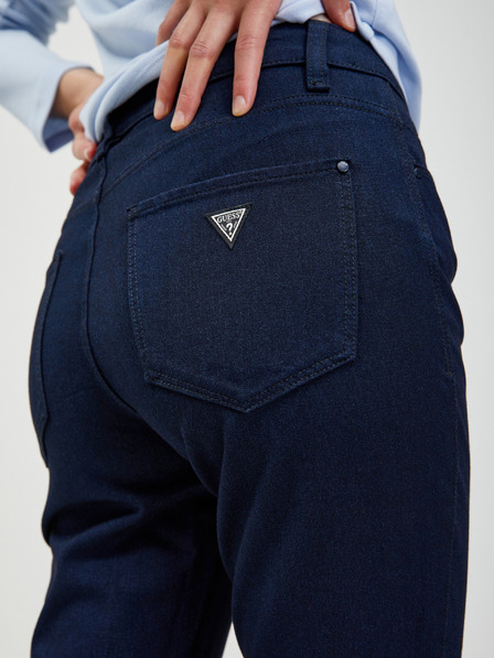 Guess Blugi slim fit albastru închis pentru femei Guess