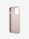 Guess Guess PU 4G Metal Logo Back Cover pentru iPhone 13 Pro Max Roz