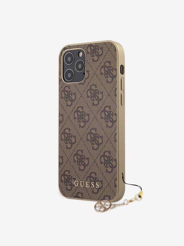 Guess Guess 4G Charm Back Cover pentru iPhone 12 Pro Max 6.7 Brown