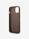Guess Guess PU 4G Metal Logo Back Cover pentru iPhone 14 Brown