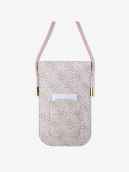 Guess Guess PU 4G Metal Logo Script Phone Bag Roz