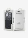 DKNY PU Leather Repeat Pattern Card Pocket Back Cover pentru iPhone 14 negru DKNY