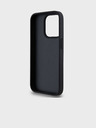 DKNY PU Leather Checkered Pattern and Stripe Back Cover pentru iPhone 12/12 Pro negru DKNY