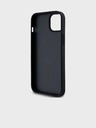 DKNY PU piele Repeat Pattern Stack Logo Magsafe Back Cover pentru iPhone 13 negru DKNY