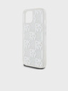 DKNY Glitter lichid Checkered Pattern Back Cover pentru iPhone 15 Transparent DKNY