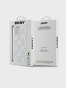 DKNY Glitter lichid Checkered Pattern Back Cover pentru iPhone 15 Transparent DKNY