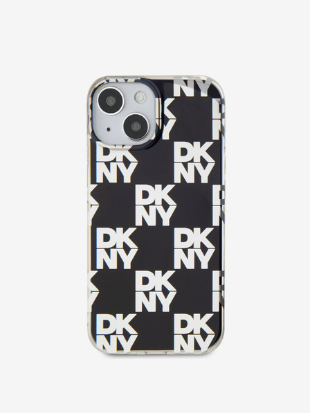 DKNY PC/TPU Checkered Model Back Cover pentru iPhone 15 negru DKNY