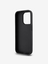 DKNY PU piele Repeat Pattern Card Pocket Back Cover pentru iPhone 15 Pro Max negru DKNY