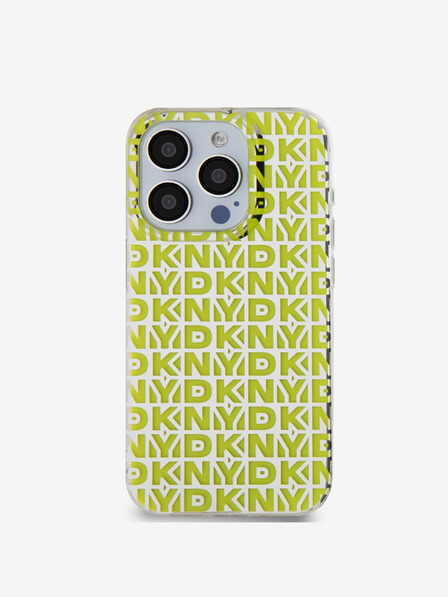 DKNY PC/TPU Repeat Pattern Back Cover pentru iPhone 15 Pro Max galben DKNY