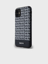 DKNY PU Leather Repeat Pattern Bottom Stripe MagSafe Back Cover pentru iPhone 11 Negru DKNY