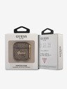Guess Husă Guess 4G Script PC/PU pentru Airpods 1/2 maro