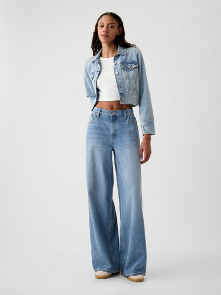 GAP Blugi largi UltraSoft cu talie medie GAP