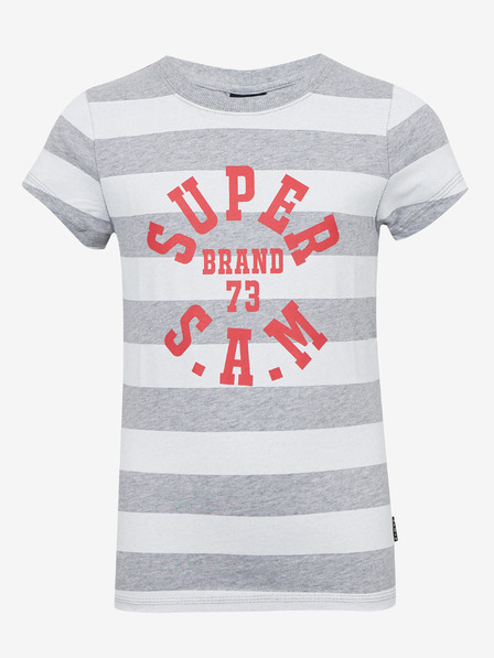 Sam 73 Tricou dungat alb și gri pentru copii SAM 73 Siobhan