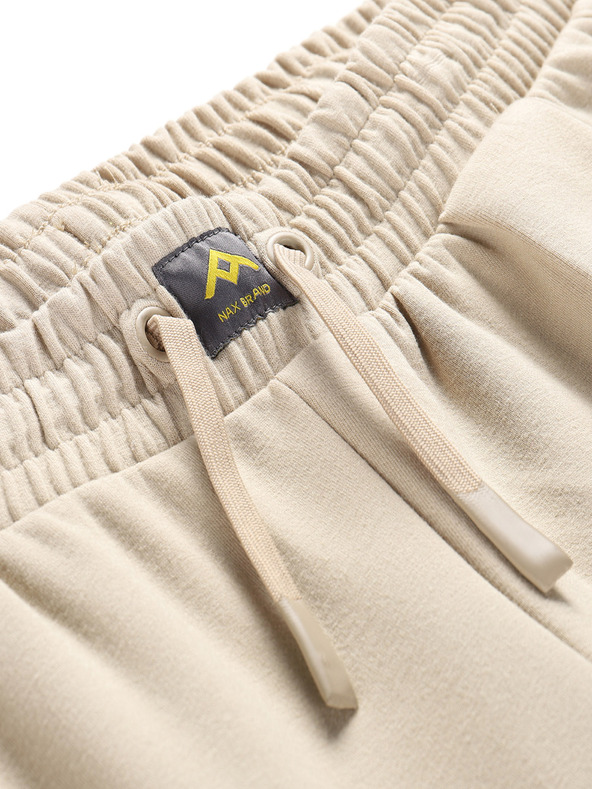 NAX Pantaloni pentru femei maro deschis NAX Lacera