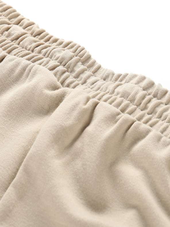 NAX Pantaloni pentru femei maro deschis NAX Lacera