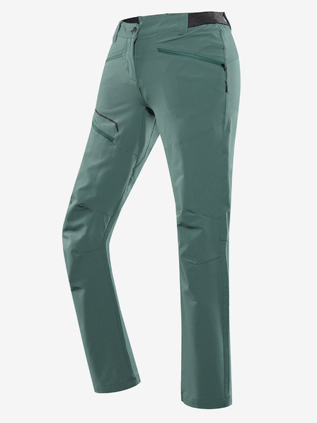 ALPINE PRO Pantaloni softshell pentru femei ALPINE PRO RAMELA verde