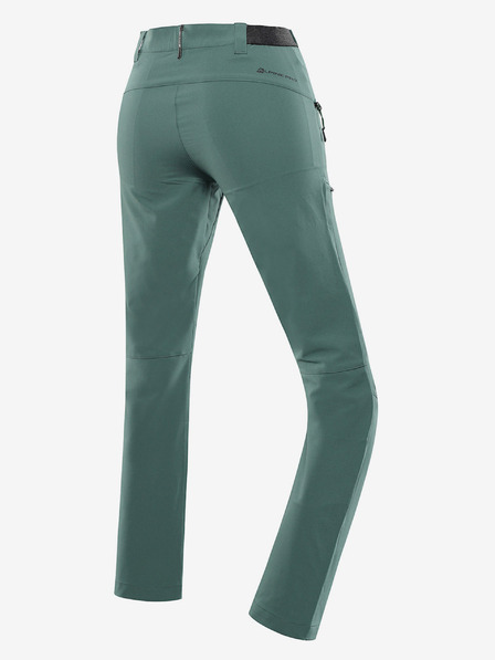 ALPINE PRO Pantaloni softshell pentru femei ALPINE PRO RAMELA verde