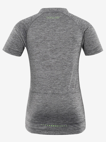 ALPINE PRO Tricou de ciclism cu uscare rapidă pentru copii ALPINE PRO LATTERO gri