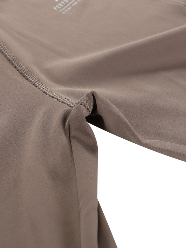 ALPINE PRO Jambiere sport pentru femei ALPINE PRO MARDA maro