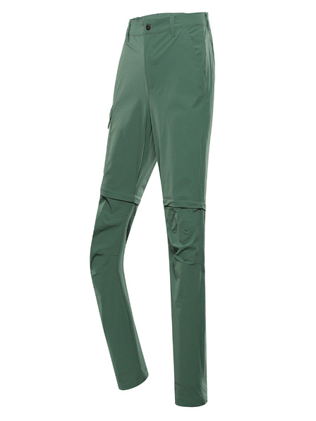 ALPINE PRO Pantaloni pentru bărbați cu impermeabilizare și picioare detașabile. ALPINE PRO NESC verde
