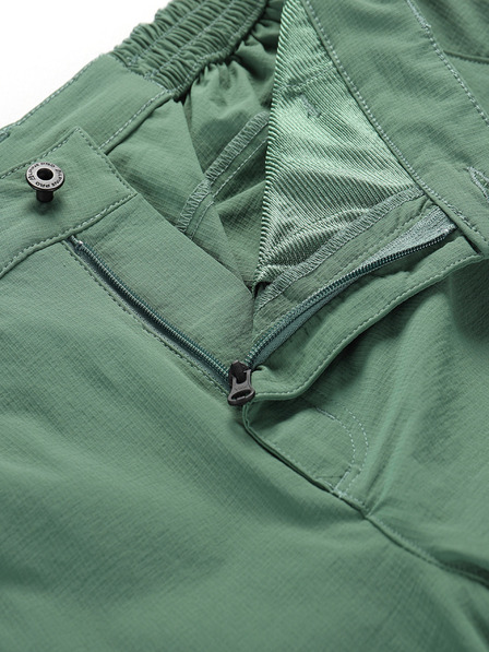 ALPINE PRO Pantaloni pentru bărbați cu impermeabilizare și picioare detașabile. ALPINE PRO NESC verde