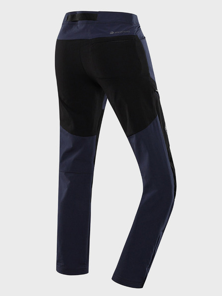 ALPINE PRO Pantaloni Softshell pentru femei Alpine Pro Akana Blue cu tratament DWR