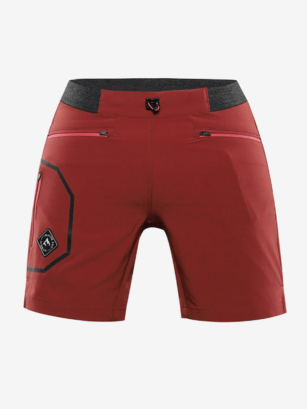 ALPINE PRO Pantaloni scurți de exterior pentru femei ALPINE PRO ZAMBA chilli