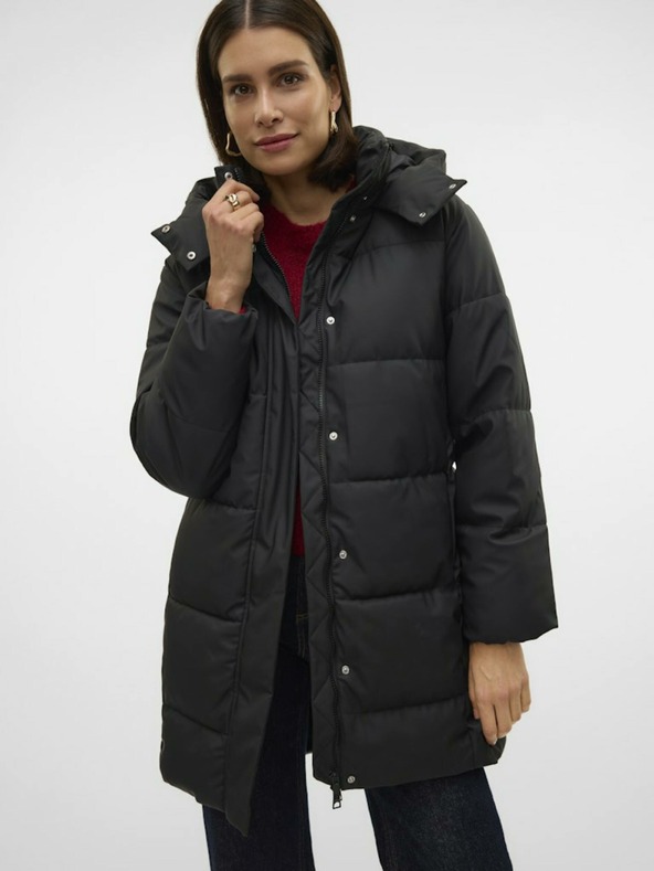 Vero Moda Palton matlasat negru pentru femei Vero Moda Gretakylie
