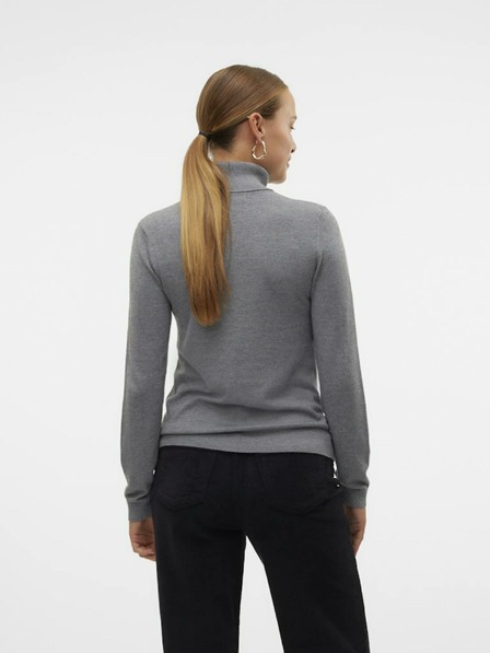 Vero Moda Bluză cu guler înalt gri pentru femei Vero Moda Iris