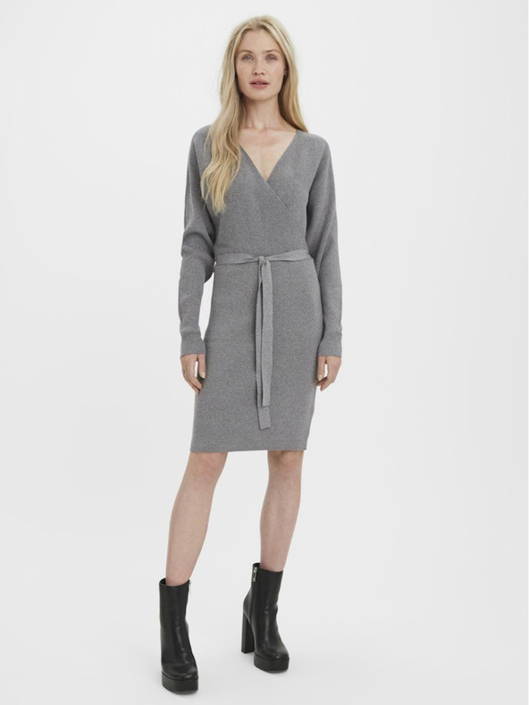 Vero Moda Rochie pulover gri pentru femei Vero Moda Hollyrem
