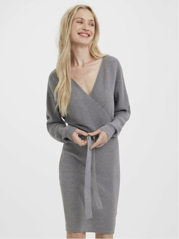 Vero Moda Rochie pulover gri pentru femei Vero Moda Hollyrem