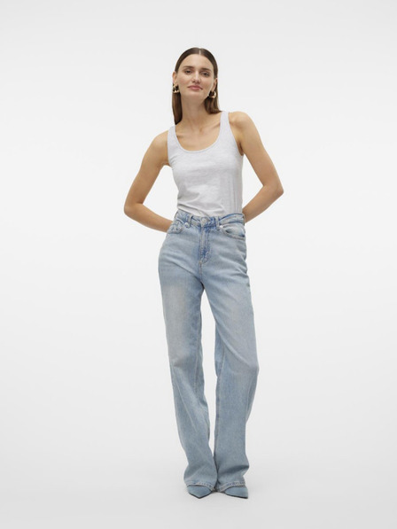 Vero Moda Tricou Vero Moda Lulu gri deschis pentru femei