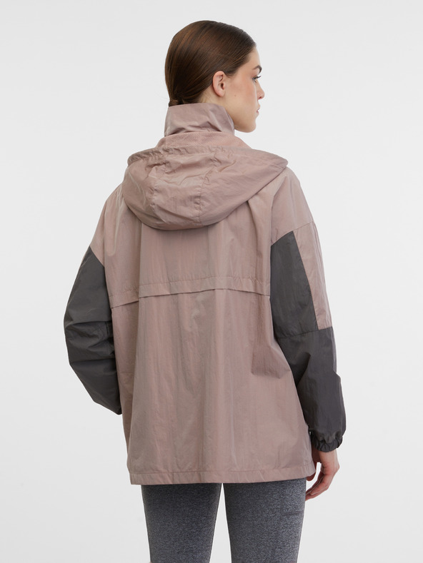 Orsay Jachetă sport ușoară cu glugă roz deschis pentru femei ORSAY