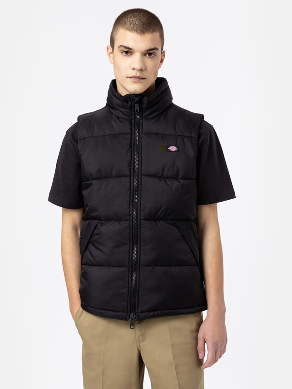Dickies Vestă matlasată Dickies Waldenburg neagră, bărbați