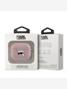 Karl Lagerfeld Carcasă cu capete PU Embossed Karl pentru AirPods 3 roz Karl Lagerfeld
