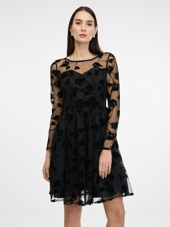 Orsay Rochie neagră până la genunchi, pentru femei ORSAY