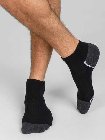 DIM Set de trei șosete sport pentru bărbați în negru Dim SPORT IN-SHOE 3x
