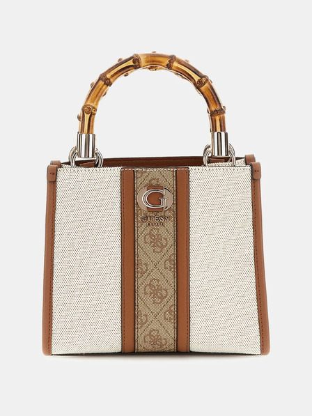 Guess Geantă de mână Guess maro și crem