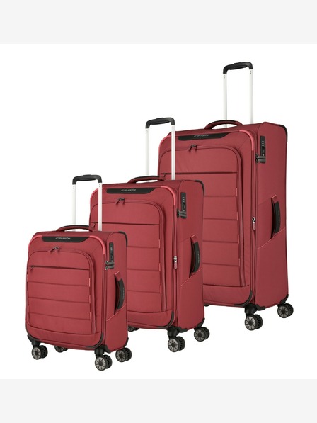 Travelite Travelite Skaii 4w S,M,L - Roșu