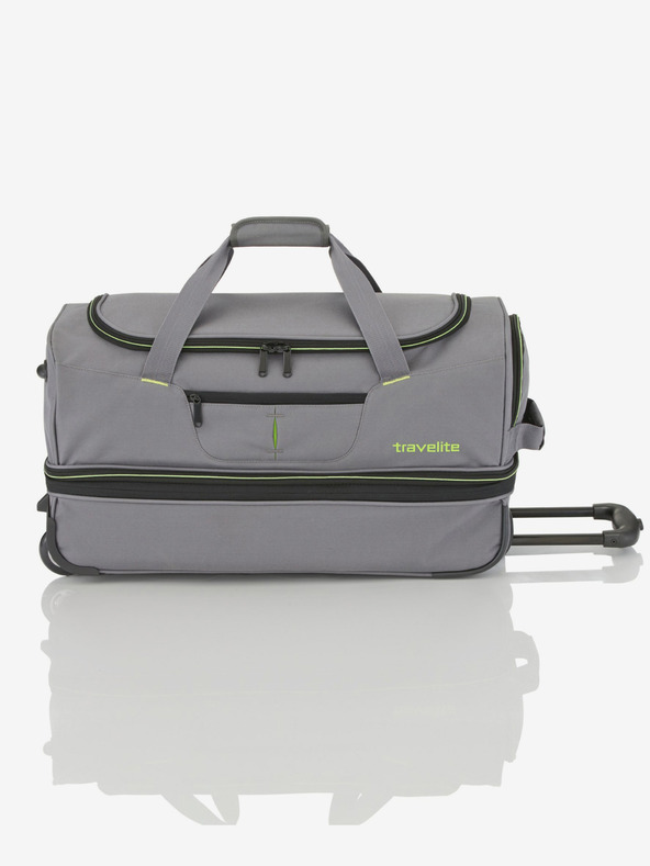 Travelite Geantă Travelite Basics Wheeled duffle S - gri-verde